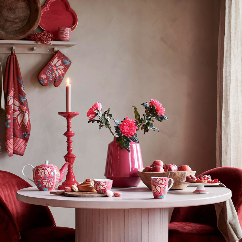 PIP Studio Flower Festival krus 35 cl 2-pakning, rosa