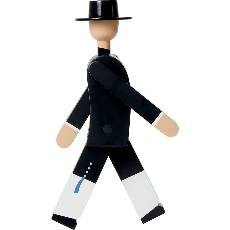 Norsk bunad-man, svart/röd/vit