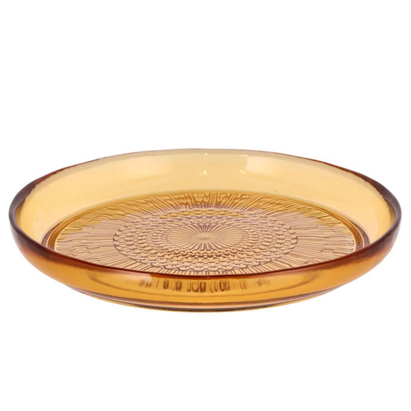 glastallrik 18 cm, bärnsten