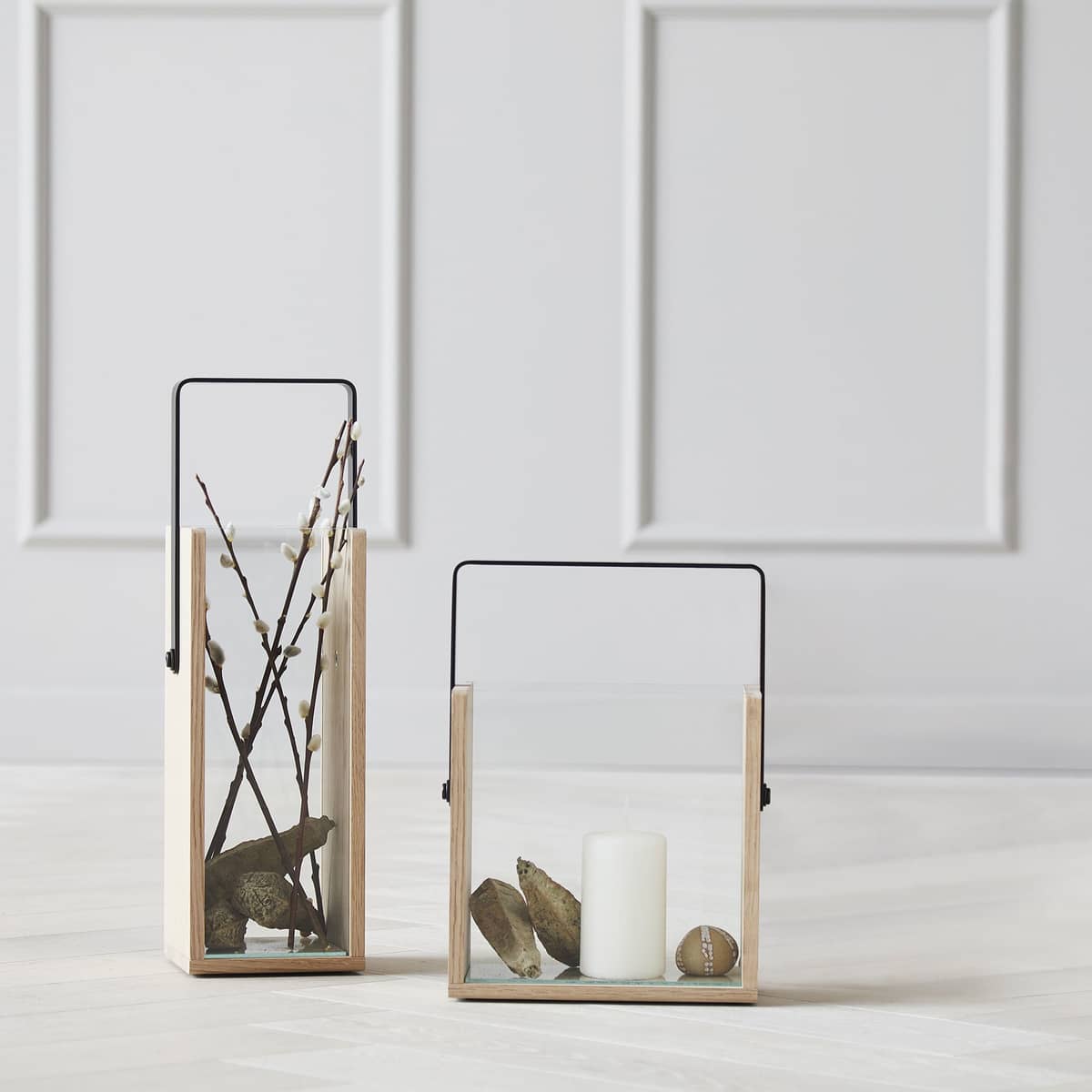 Square lyhty, tall, 40 cm