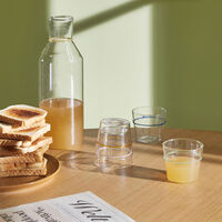 Hübsch Orbit Drikkeglas, klar/gul