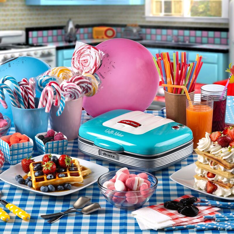 Party Time -vohvelirauta, sininen