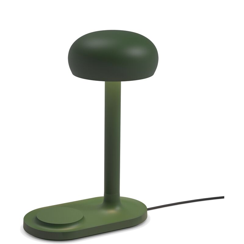 Emendo lampe med Qi trådløs oplader, emerald