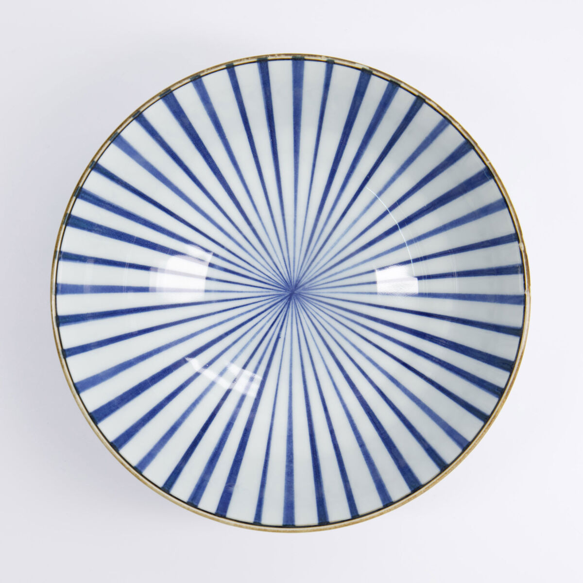 Tokyo Design Studio Natsu Tokusa Ramen skål 1000 ml, blå/vit