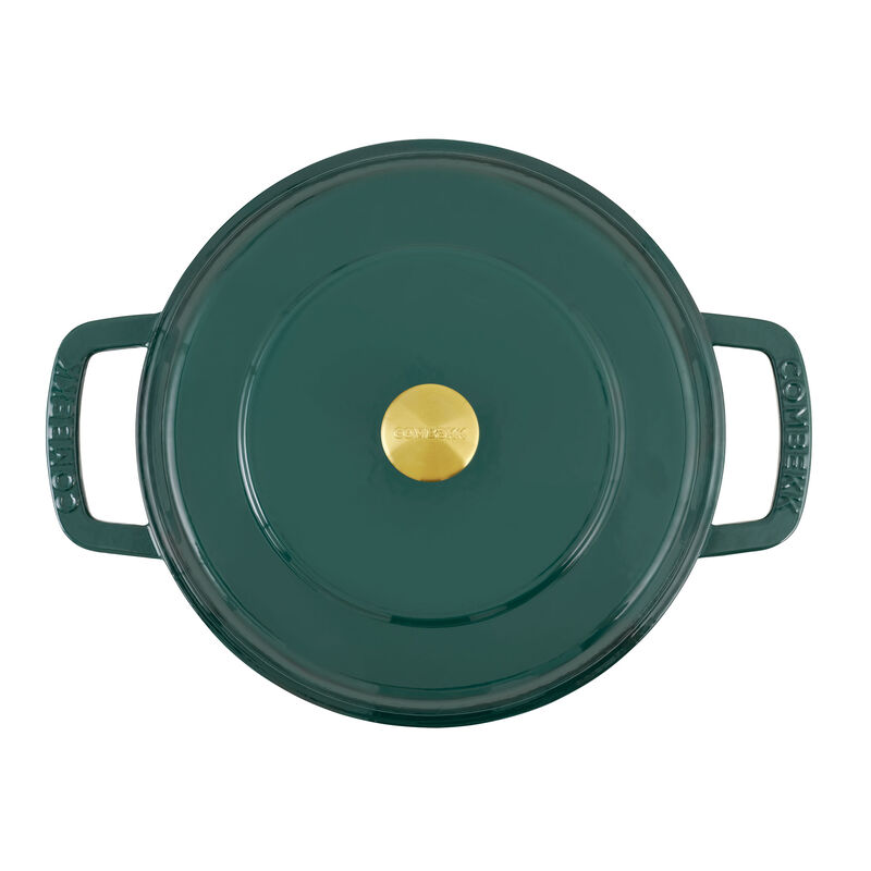 låg gryta med lock 28 cm/5 liter, grön