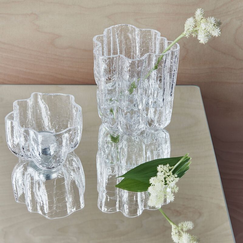 Crackle Kynttilälyhty 5,8 cm, kirkas