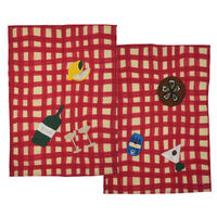 Sera kökshandduk 50 x 70 cm 2-pack, röd
