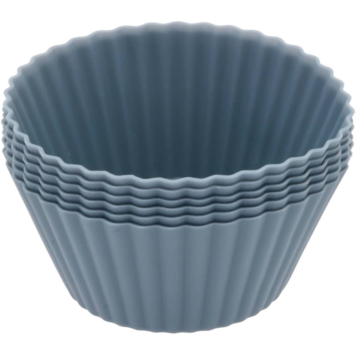 Pecan muffinssivuoat 6 kpl, 7x3 cm, indigo