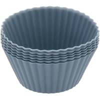 Pecan muffinform 6 stk, 7x3 cm, indigo
