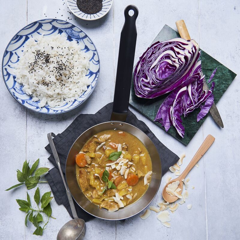 Lyonnaise Stegepande Kulstofstål 28 cm.