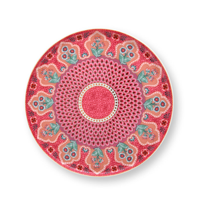 PIP Studio Flower Festival kakkuvati 21 cm, vaaleanpunainen