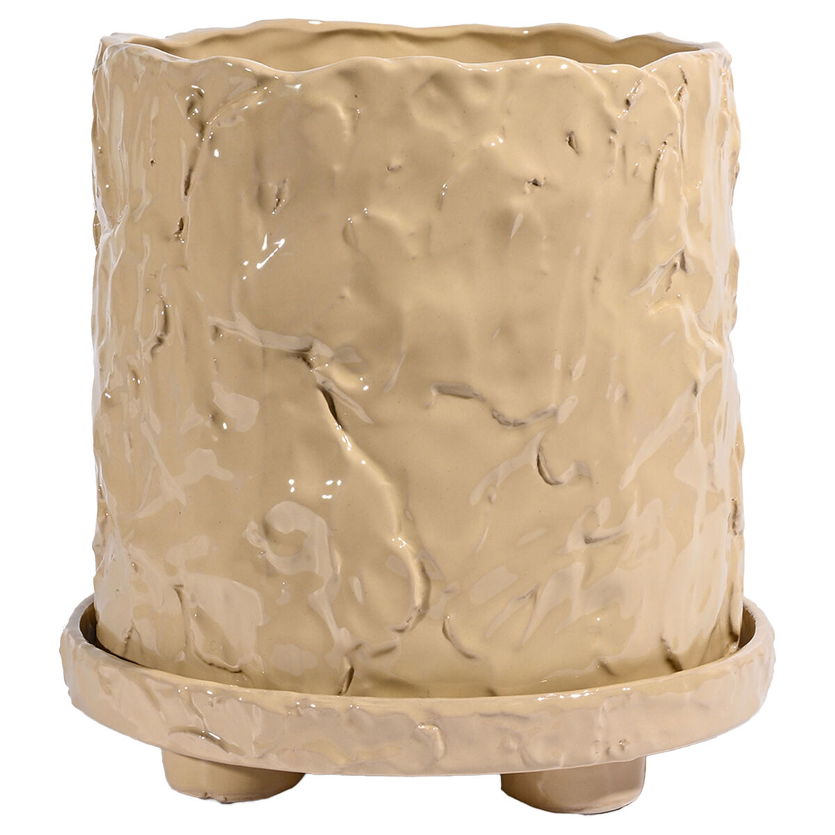 Muddy L kruka 23 x 23,5 cm, beige