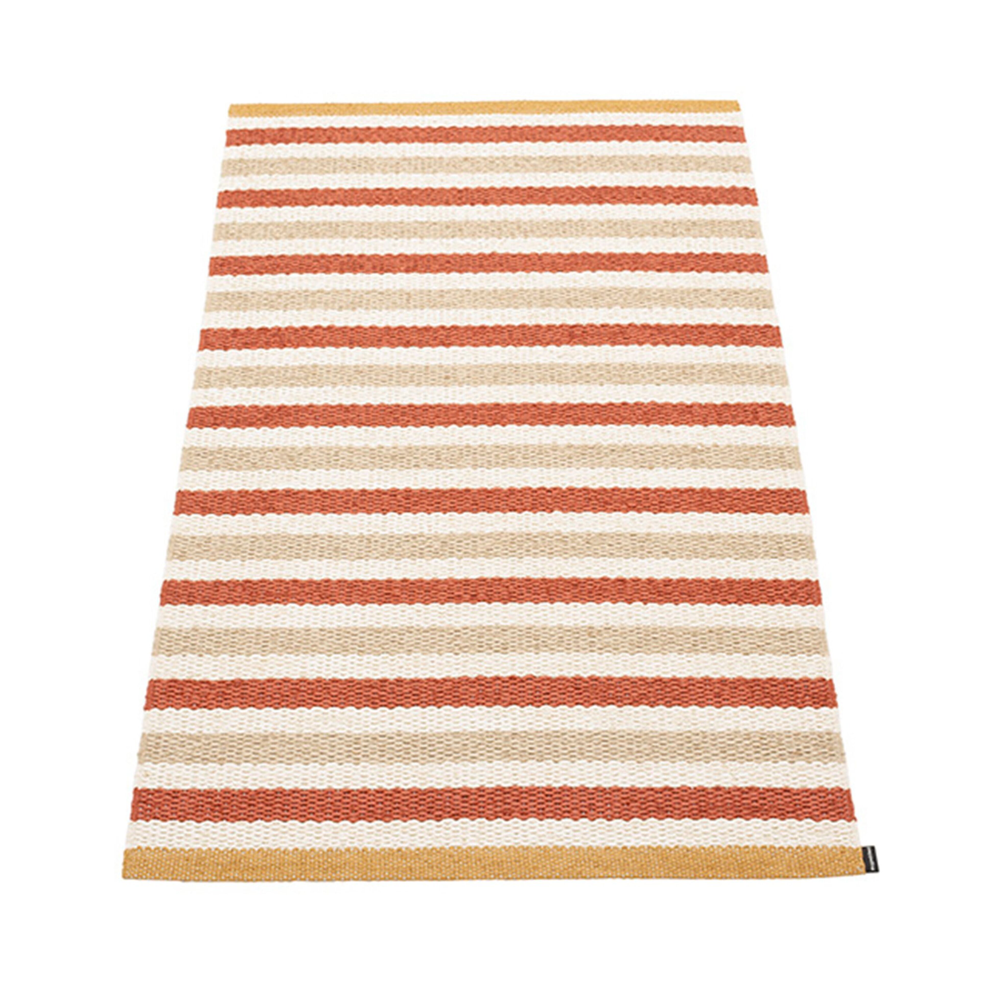 Teo matta 70 cm x 120 cm, brick/beige/vanilla