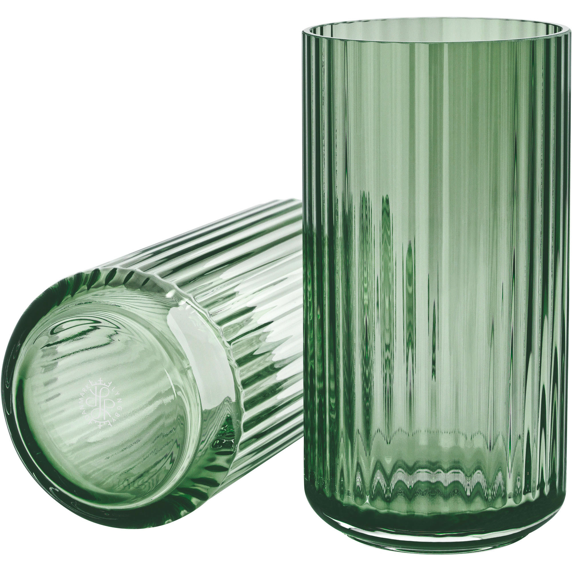 Produktfoto för Lyngby Porcelæn Vas 20 cm., Glas Copenhagen Green