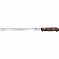 Laks og Skinkekniv Riflet 30 cm maple wood
