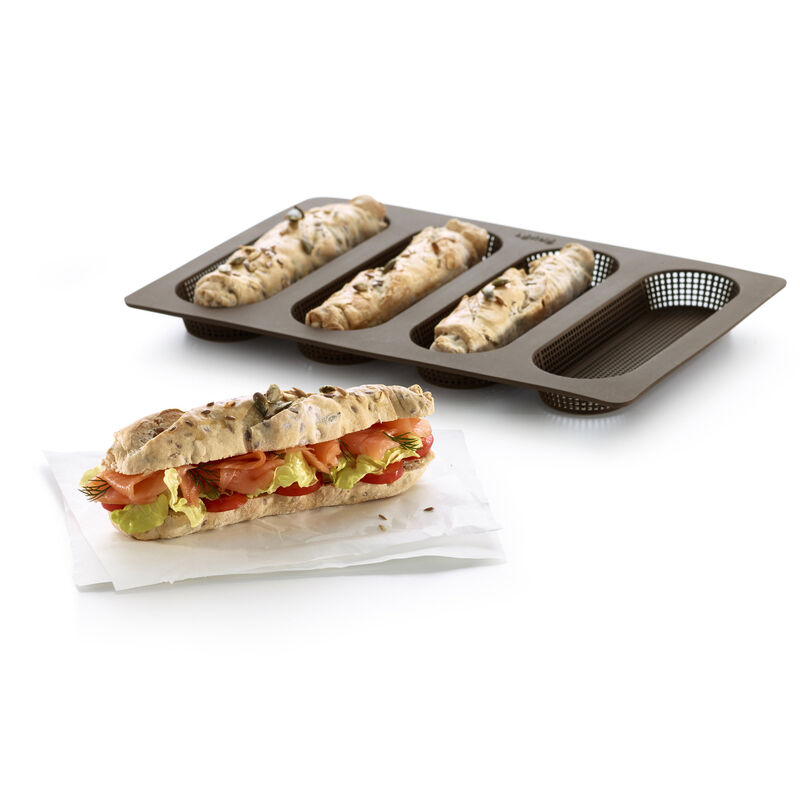 Bakform Mini Baguette med hål