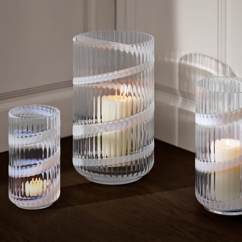 Swirl vase 15,5 cm, hvid