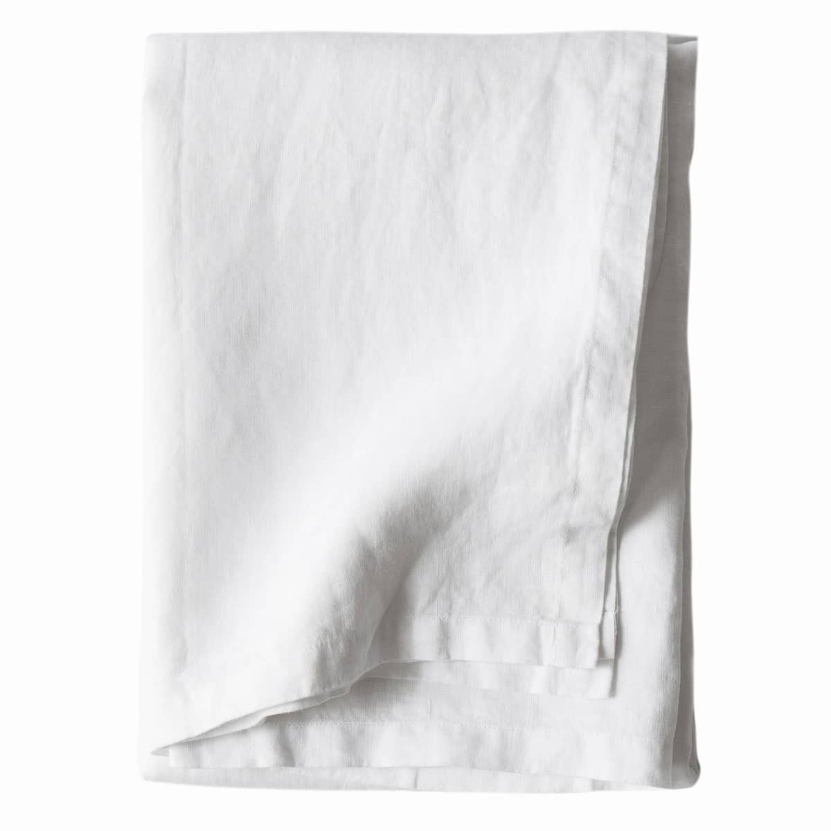 Bordduk i lin 145x270cm, bleached white