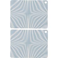 Zebura bordstablett 2-pack, blå/vit