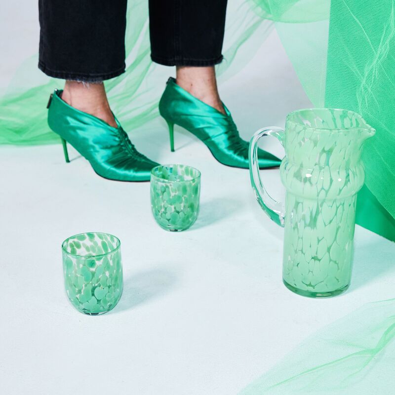 Messy drikkeglass 30 cl 2-pakning, grønn