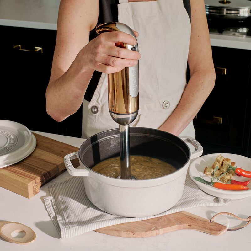 New Edition stavblender med tilbehør, kobber