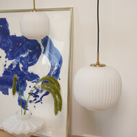 Vibra taklampe 26 cm, opal