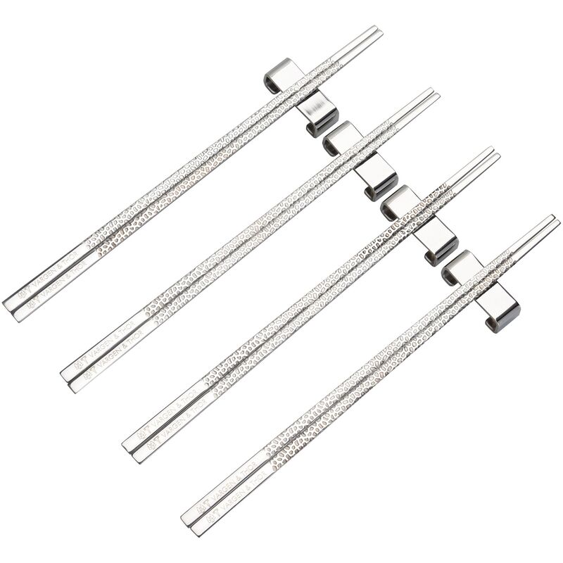 ätpinnar 4 par, silver