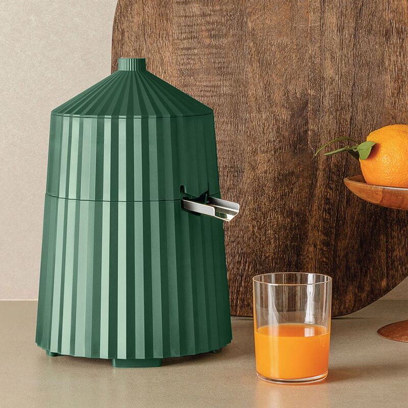 Plissé elektrisk citruspress, grön