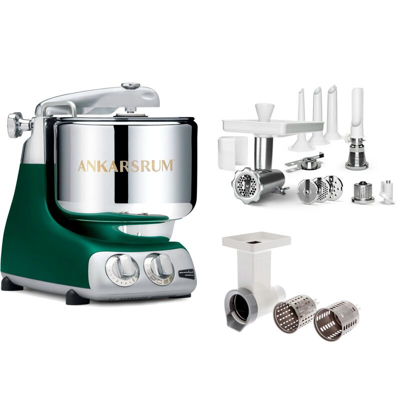 Köksmaskin, stort tillbehörspaket, forest green