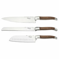 Knivset 3 delar, Oak