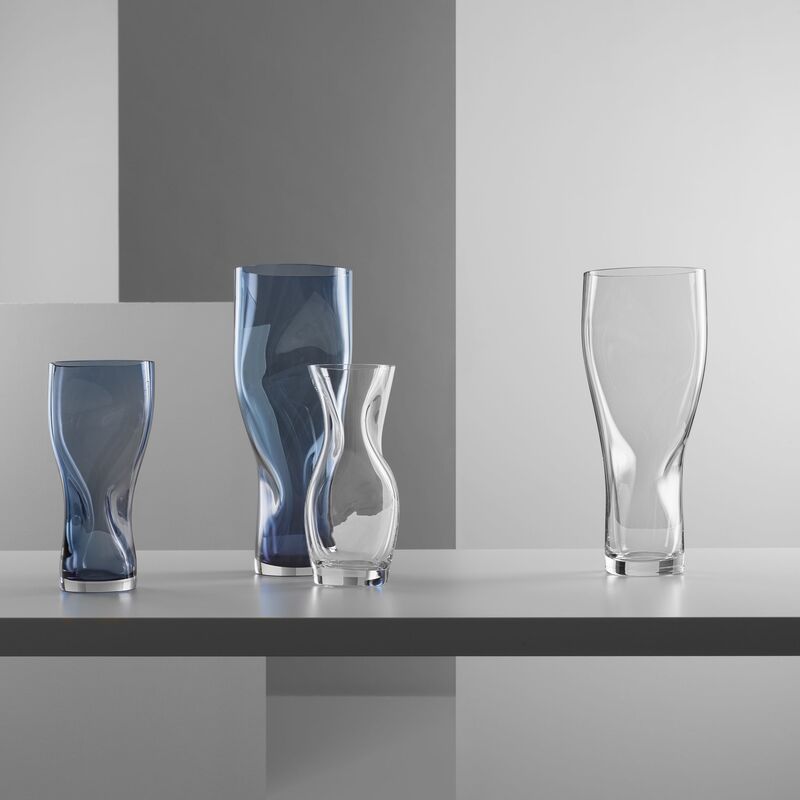 Squeeze vas 34 cm, klar