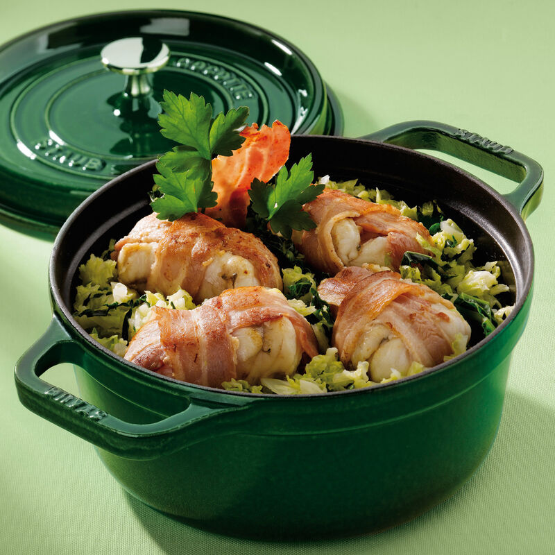 Rund Gryde 26 cm 5,2 liter Basilikumsgrøn