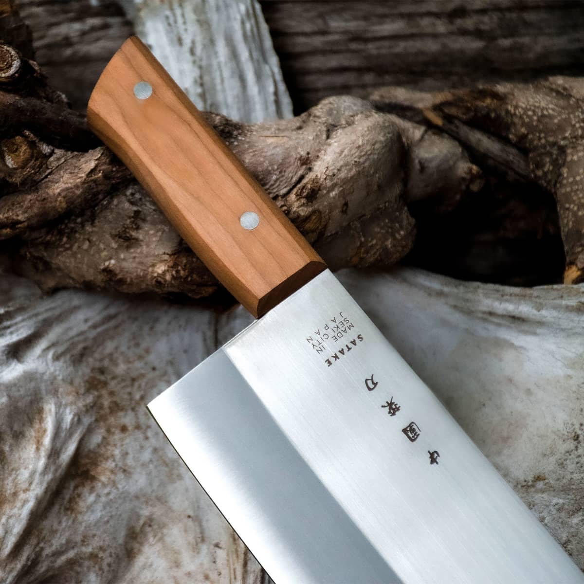 Chopper kockkniv med trähandtag