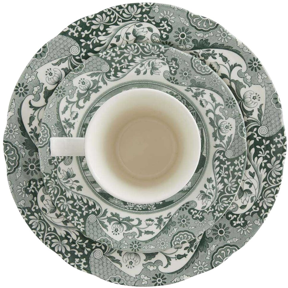 Heritage Green Italian servis 12 delar, grön/vit
