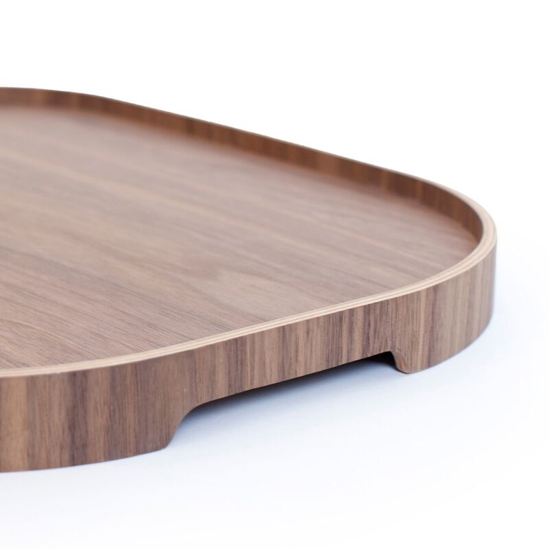 CurveLine tarjoiluvati anti-slip, large, saksanpähkinä/harmaa