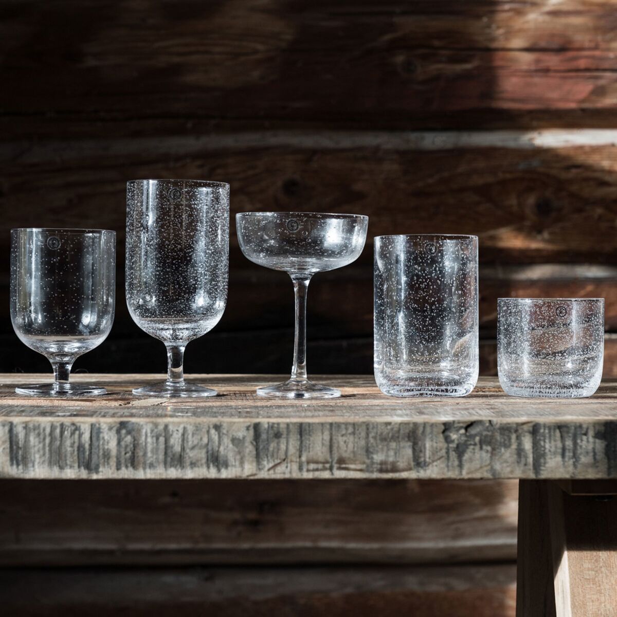 Ølglas med fod 45 cl 2-pak, bobler