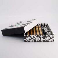 Panda Brown ätpinnar med stöd 5 par