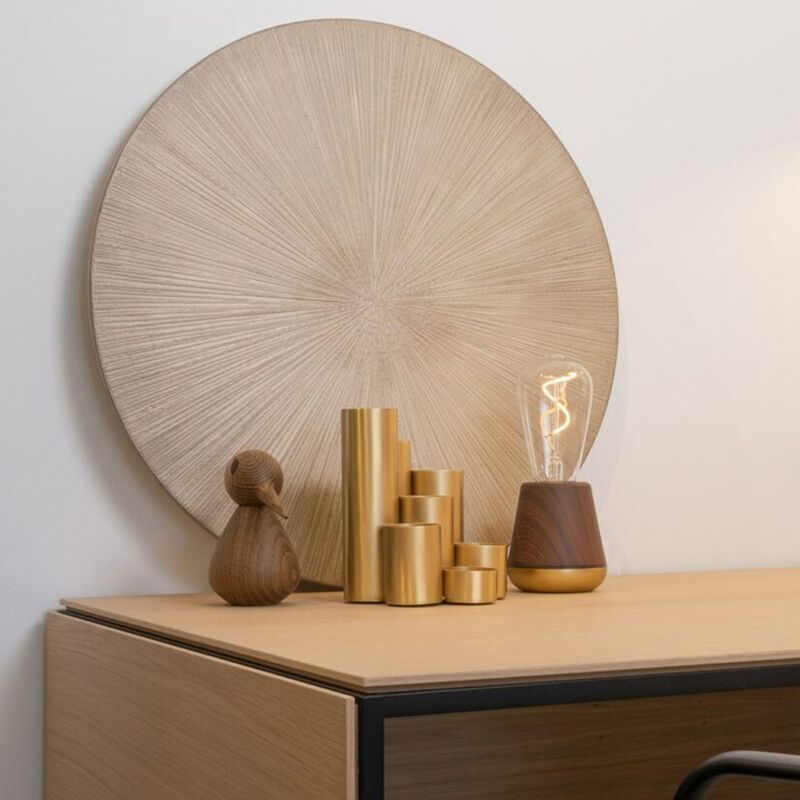 The Humble One bordlampe, walnut