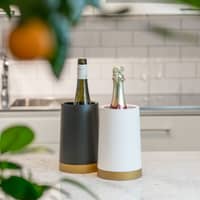 Summer Set Proseccoglas med vinkylare, vit/guld