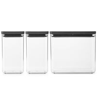 Tasty+ burkset 3 delar, mörkgrå