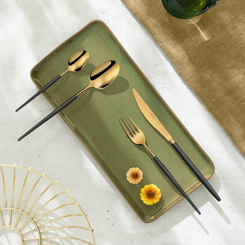 Soprano bestiksæt 16 dele, sort/messing