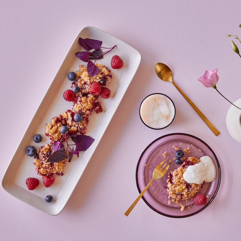 glastallrik 18 cm, rosa