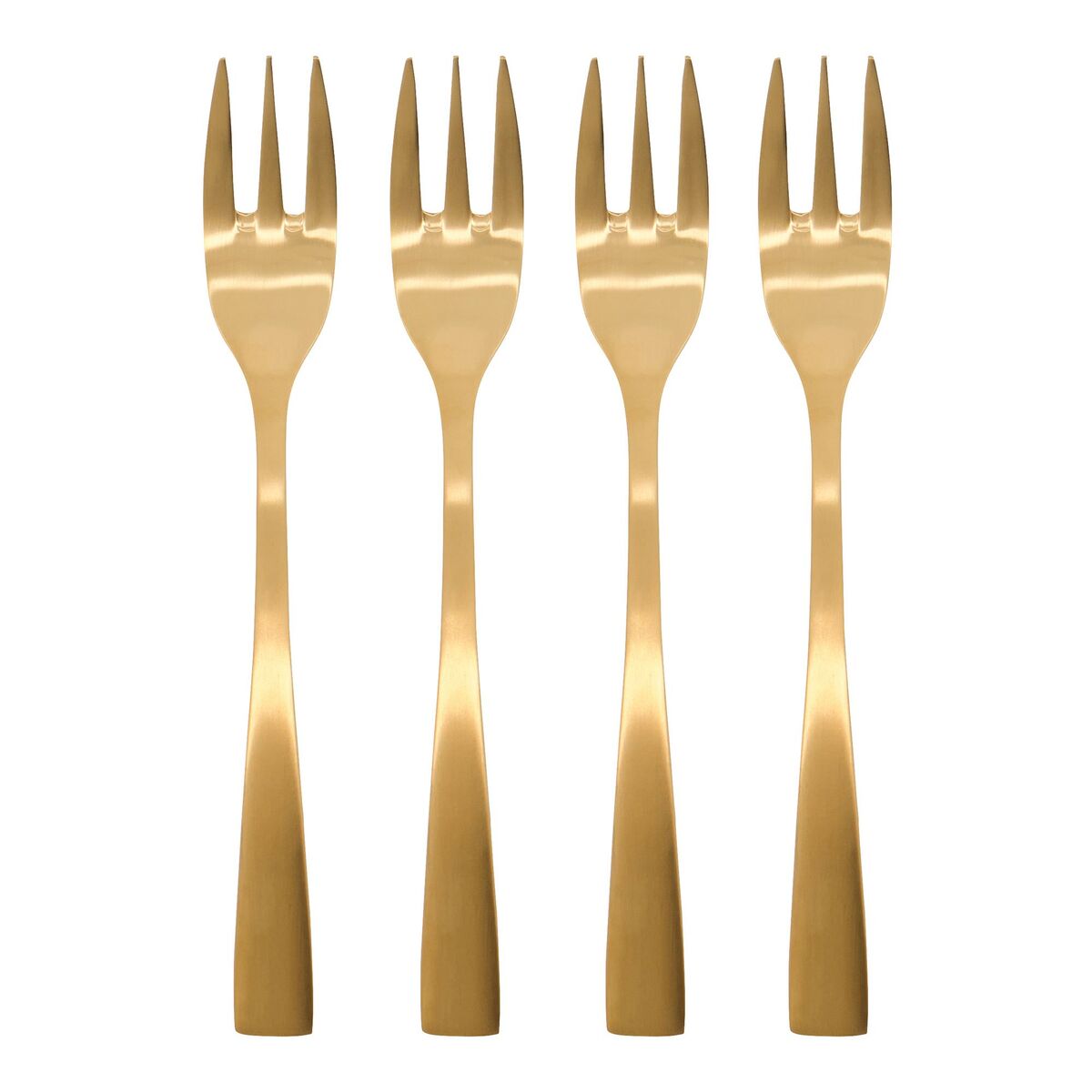 Kultaiset kakkuhaarukat 4-pakkaus, kulta
