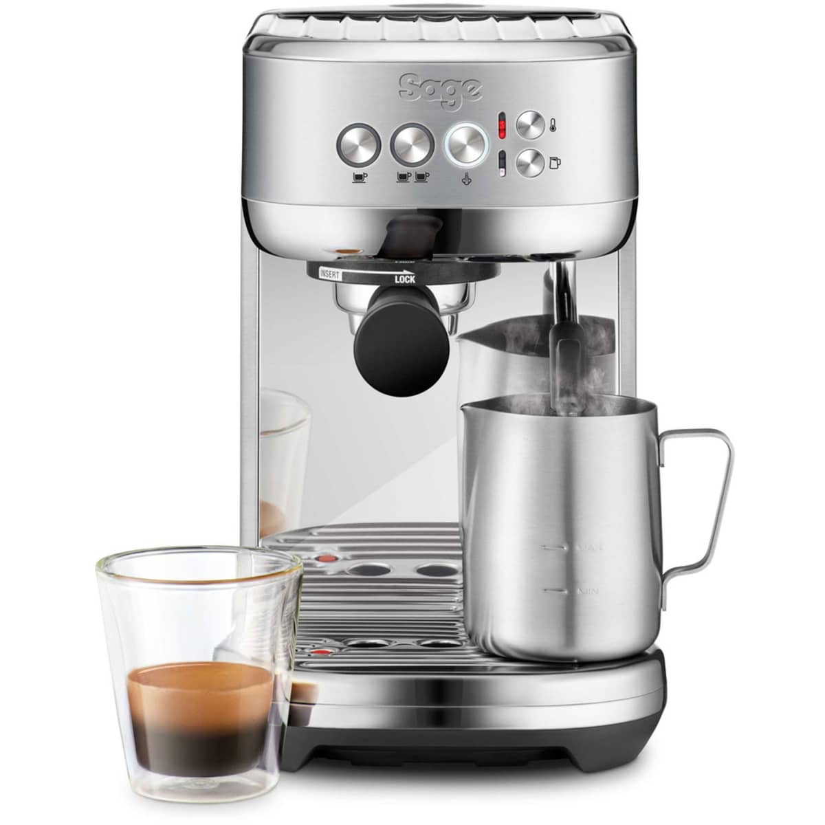 SES500SST The Bambino Plus espressomaskine, rustfrit stål