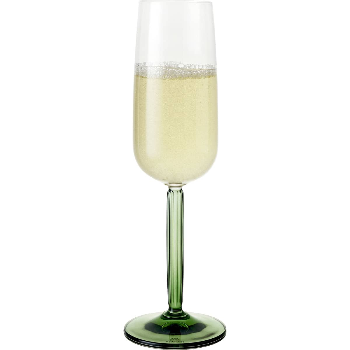 Hammershøi champagneglas 24 cl grön, 2-pack