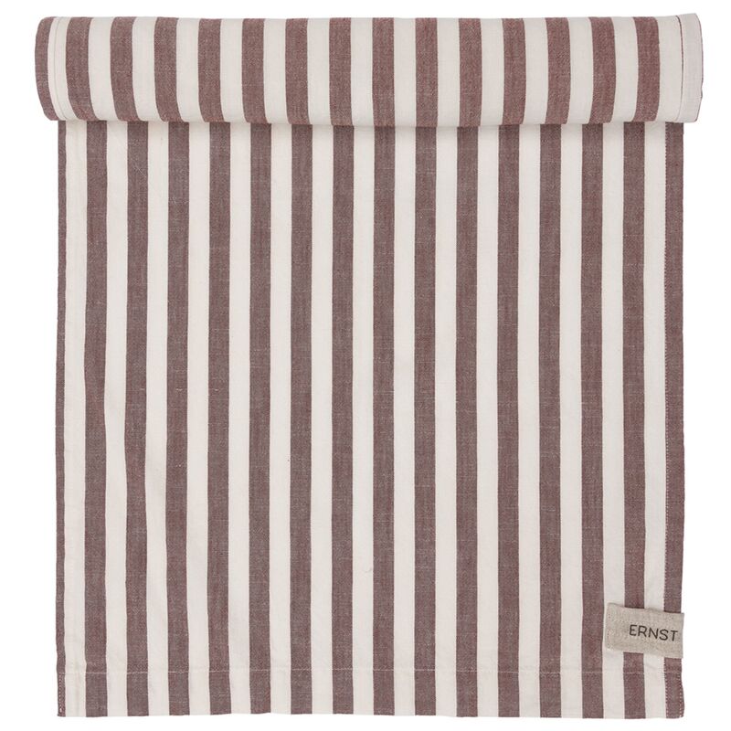 Löpare bred rand 45x250 cm, röd/vit