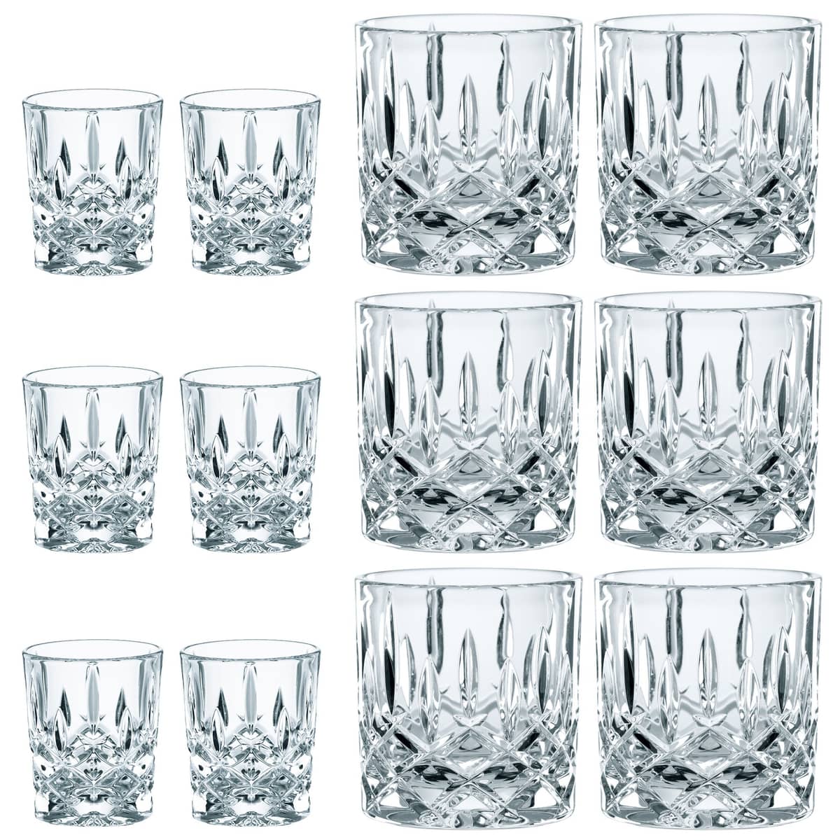 Noblesse tumbler- og shotglas 12 stk.