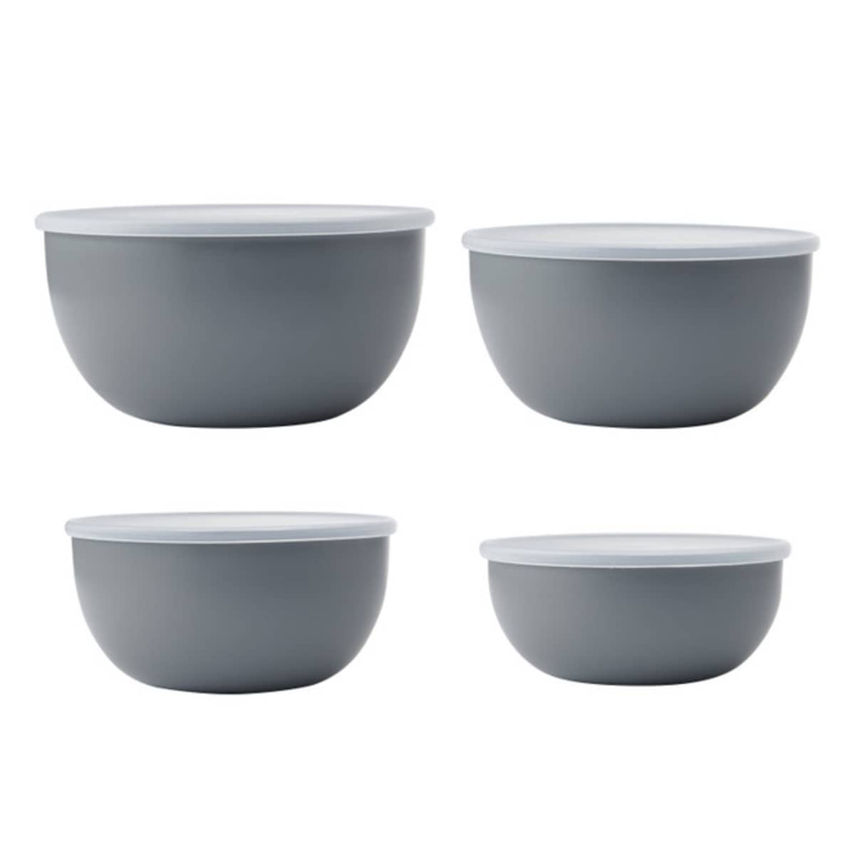 Kulhosetti kannella 4 kpl, charcoal grey