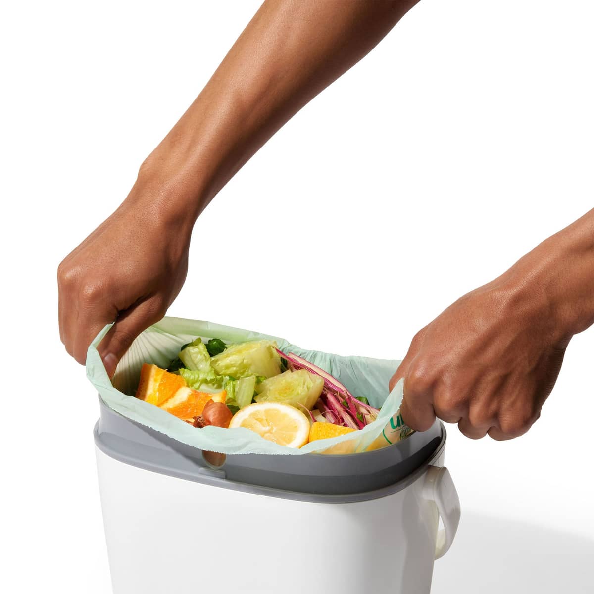Easy-Clean kompostbeholder 6,6L hvit