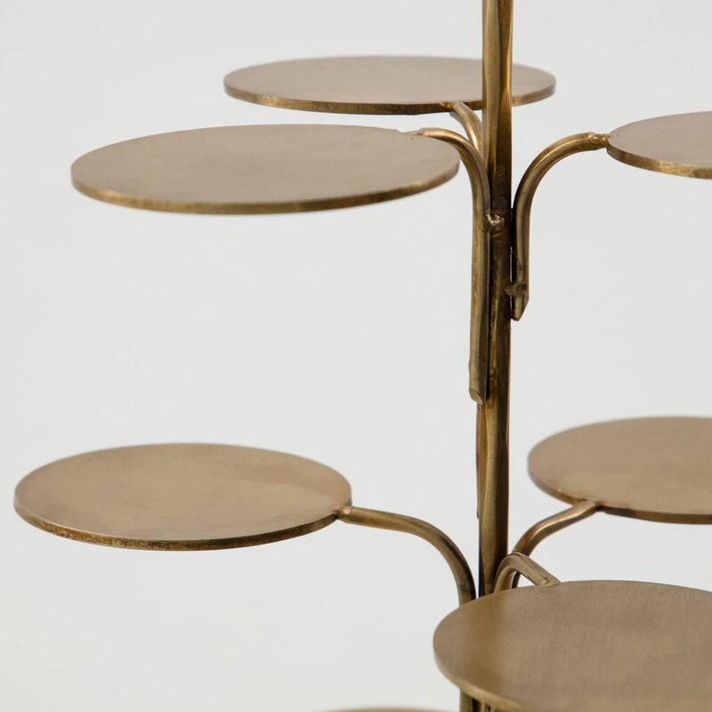 Seny serveringsfat, antikk messing